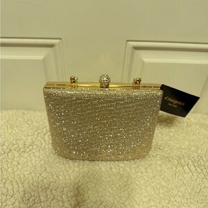 D'Margeaux Sparkling Gold Clutch